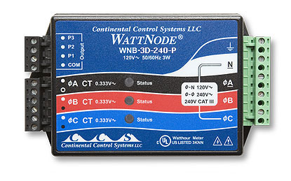 WattNode 208/240 VAC 3ǧߕr׃Q T-WNB-3D-240